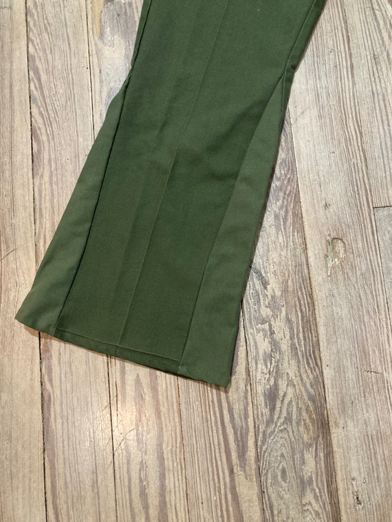 OOAK bell bottom Sears military pants - image 2