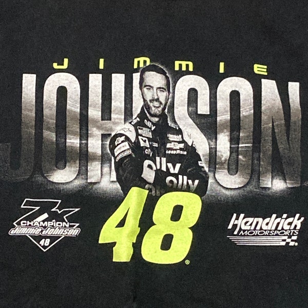 Jimmie Johnson nascar tee distressed