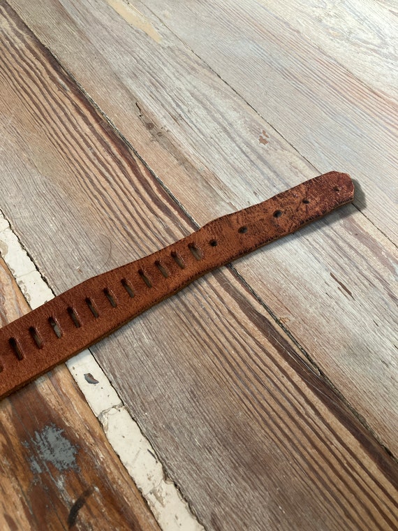 Leather 70s belt - image 4