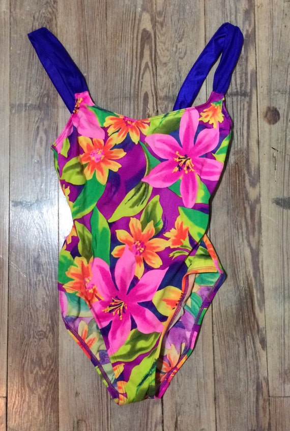 Floral print swim suit - image 4