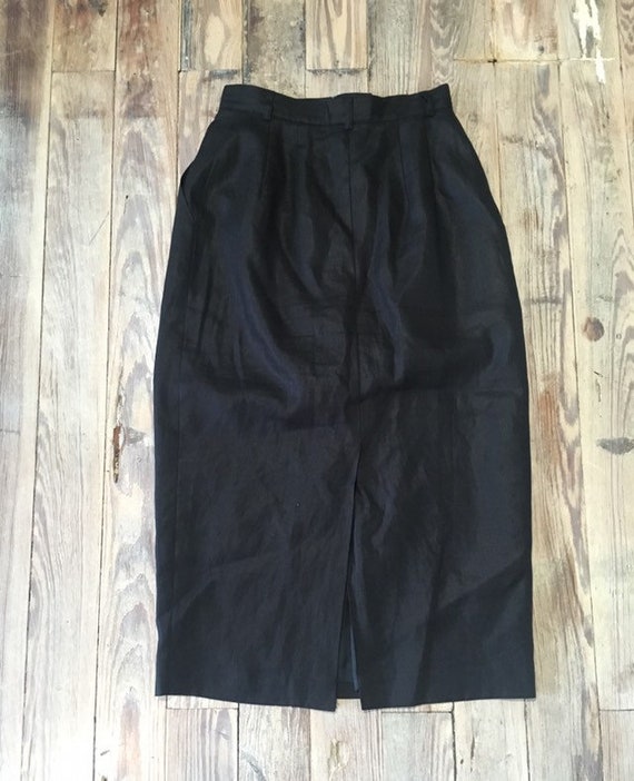 Black pencil skirt with POCKETS - image 4
