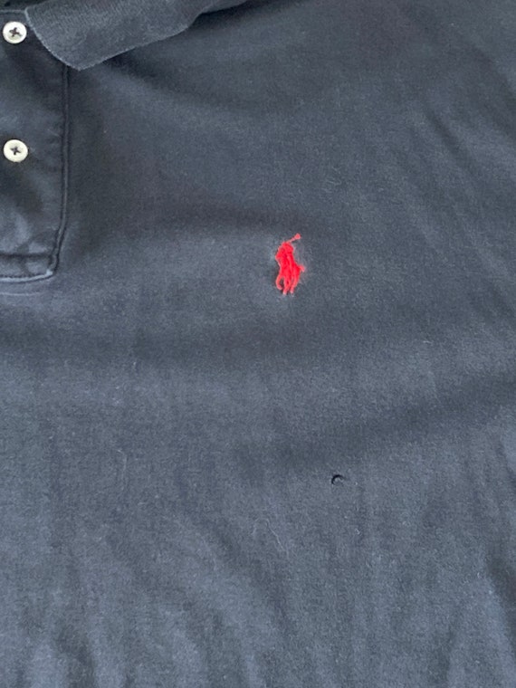 90s Black Distressed Ralph Lauren Polo Shirt - Etsy