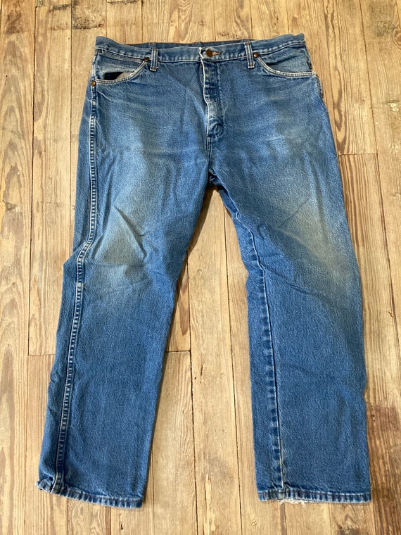 Vintage wrangler distressed denim - image 4