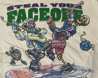 T-shirt Vintage Grateful Dead 1994 - Voler Ton Visage - Taille L, Bleu, 100% Coton