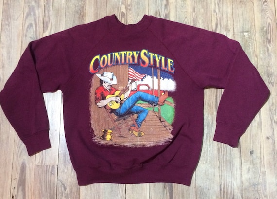 Country style crew neck sweatshirt - image 2