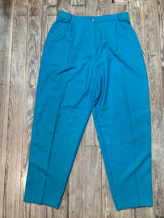 Pantalon azul turquesa angustiado Etsy Espana