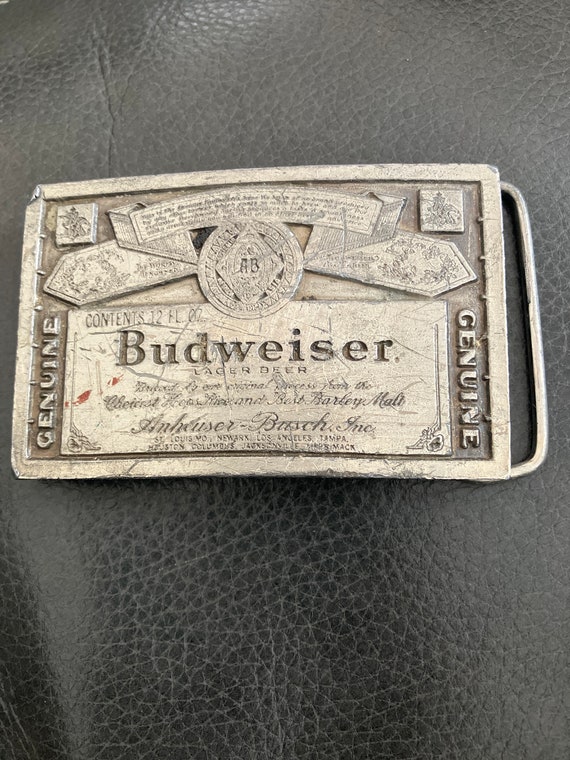 Budweiser belt buckle