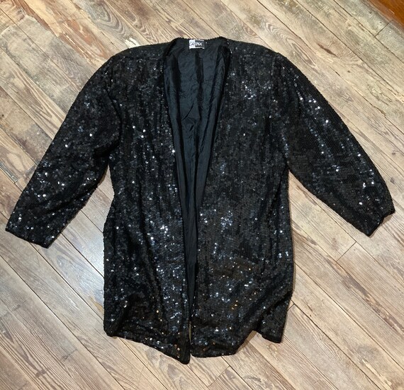 Oversized sequins blazer