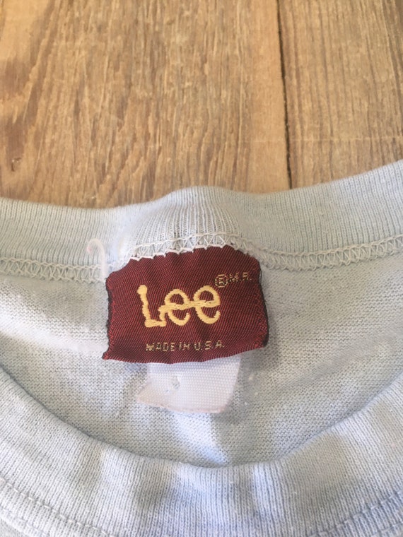 Faded LEE denim made in USA tee - image 3