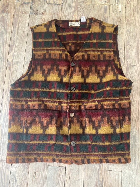 1990s bugle boy vest