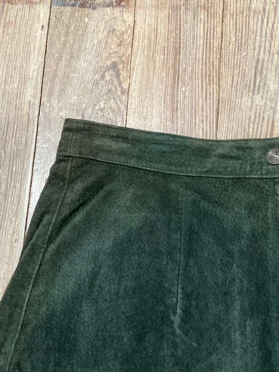 Vintage Suede skirt distressed - image 3