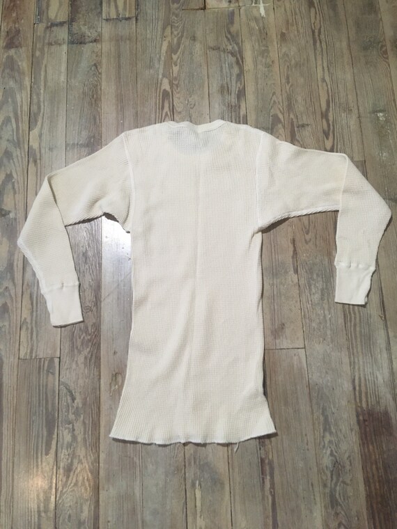 Treat ürself vintage like thermal tops Vintage 1980s Single Stitch Thermal Top Long Underwear Made