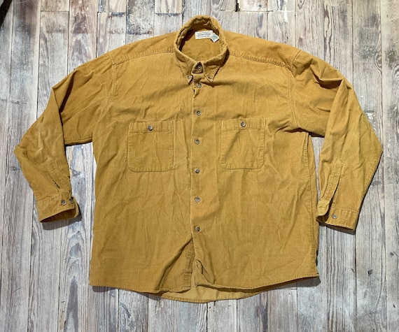 Yellow corduroy cheap shirt