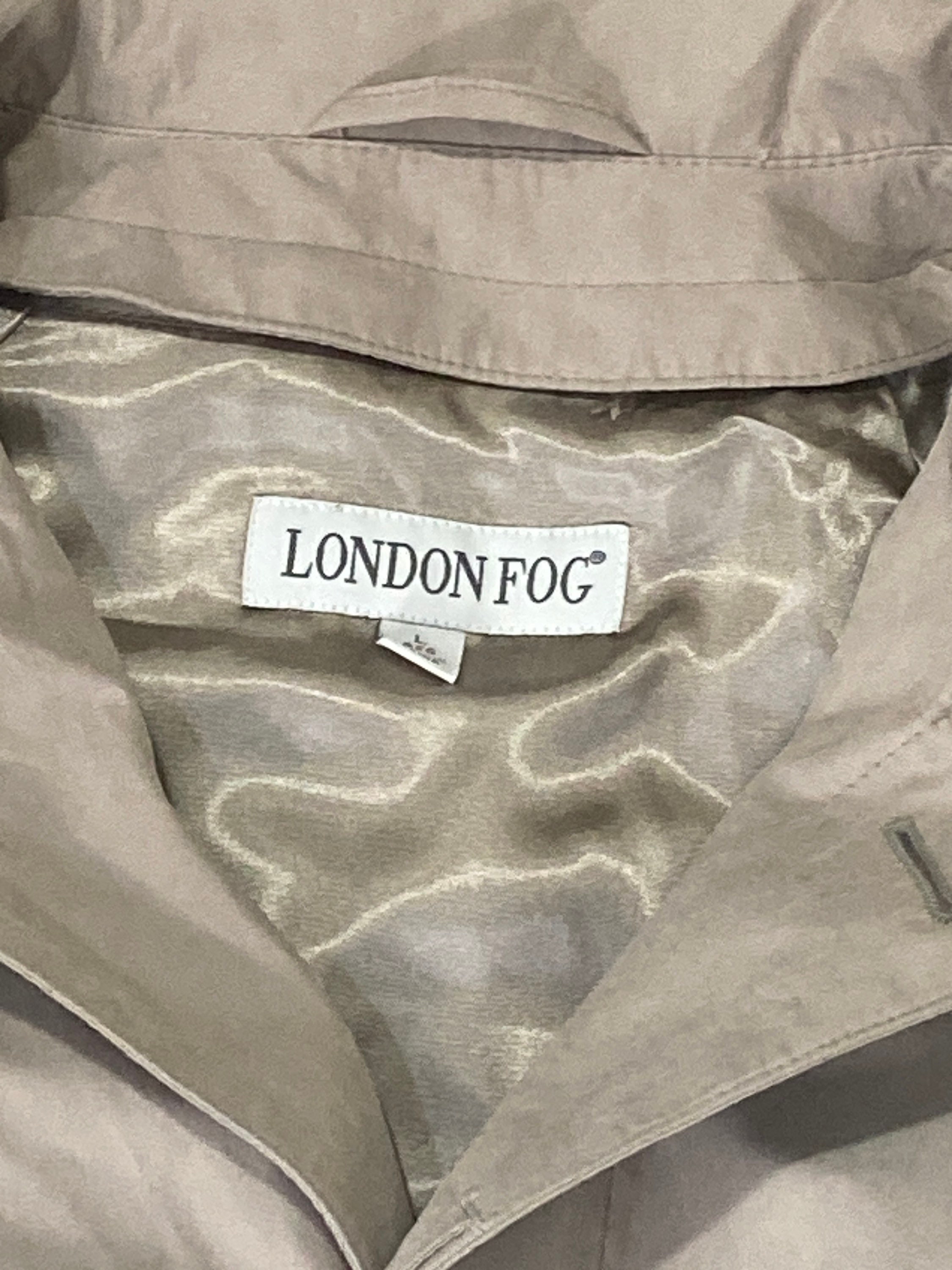 Manteau Trench London Fog Femme Taille 6P - Beige - Double Boutonnage Ceinturé