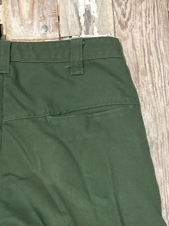 OOAK bell bottom Sears military pants - image 5