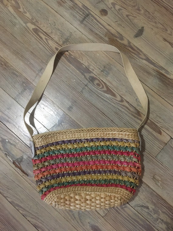 Woven wicker purse - image 2