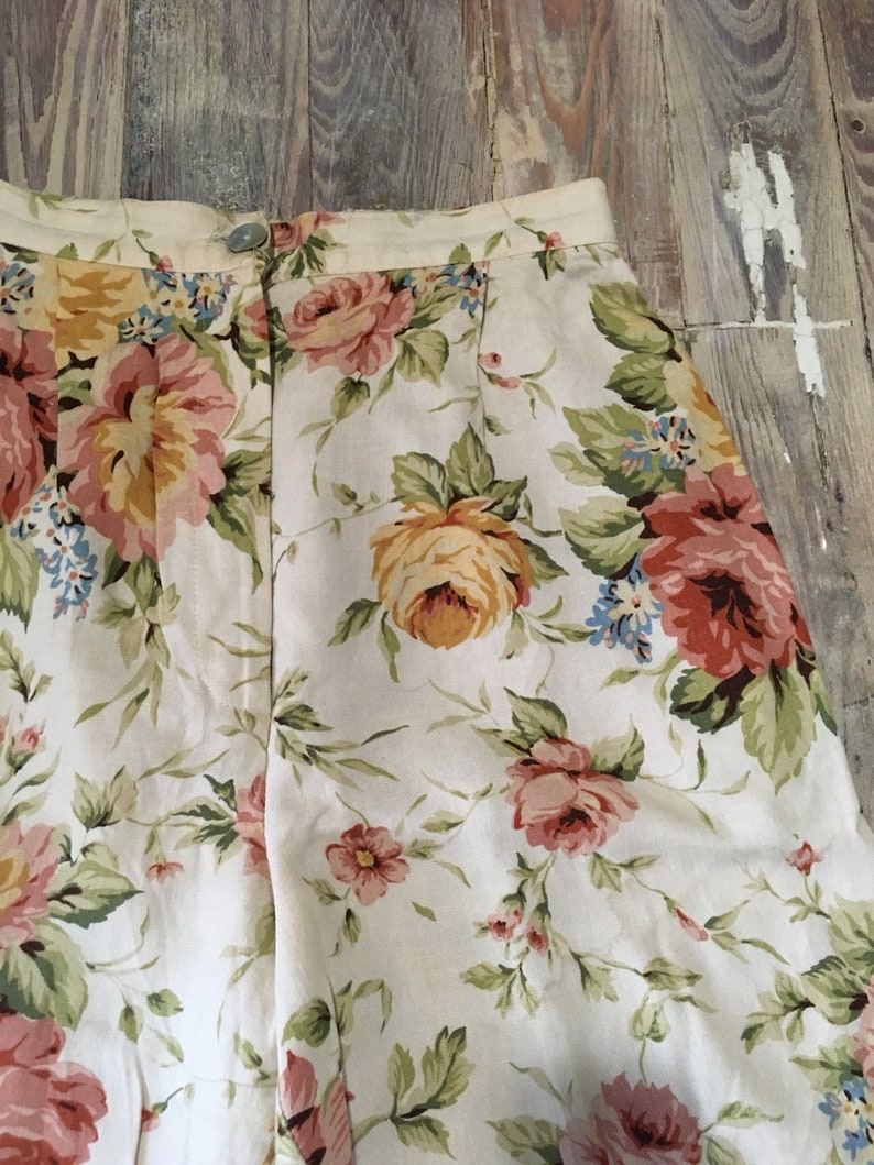 Floral vintage trousers image 2