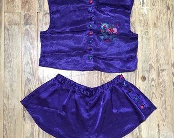 Polyester vest and short set