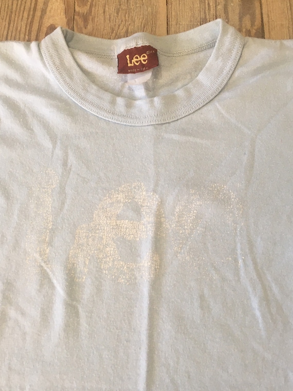 Faded LEE denim made in USA tee - image 2