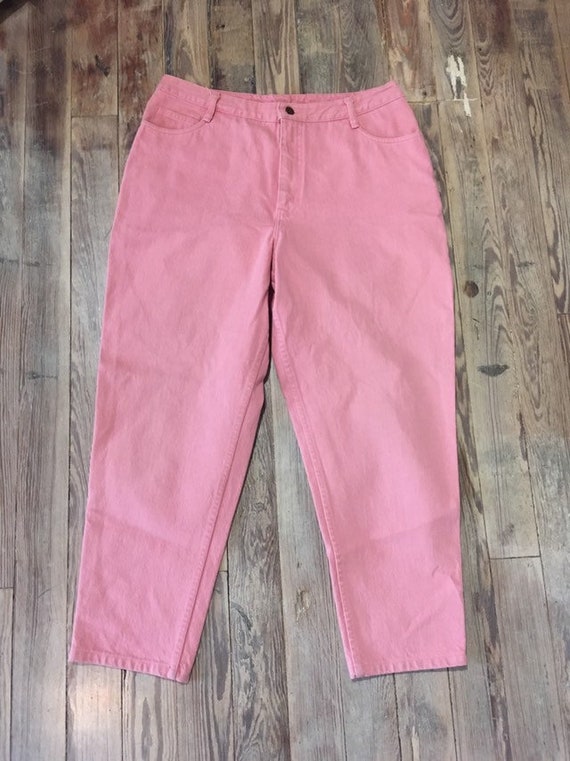 Landsend pink mom jeans