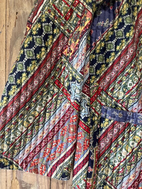 Patchwork Quilted Jacket - Size Medium - image 4
