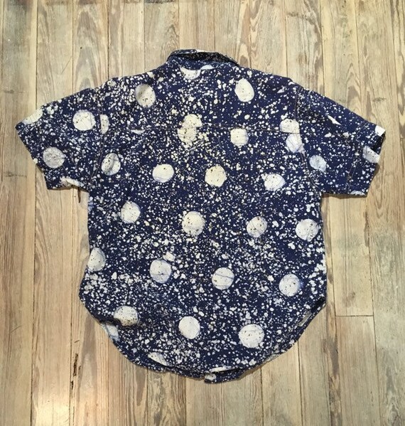 Polka dot pattern short sleeve button up - image 4