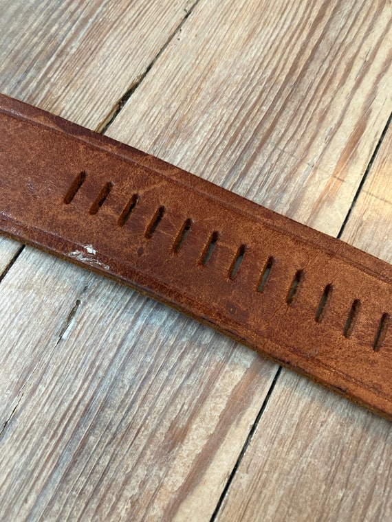 Leather 70s belt - image 3