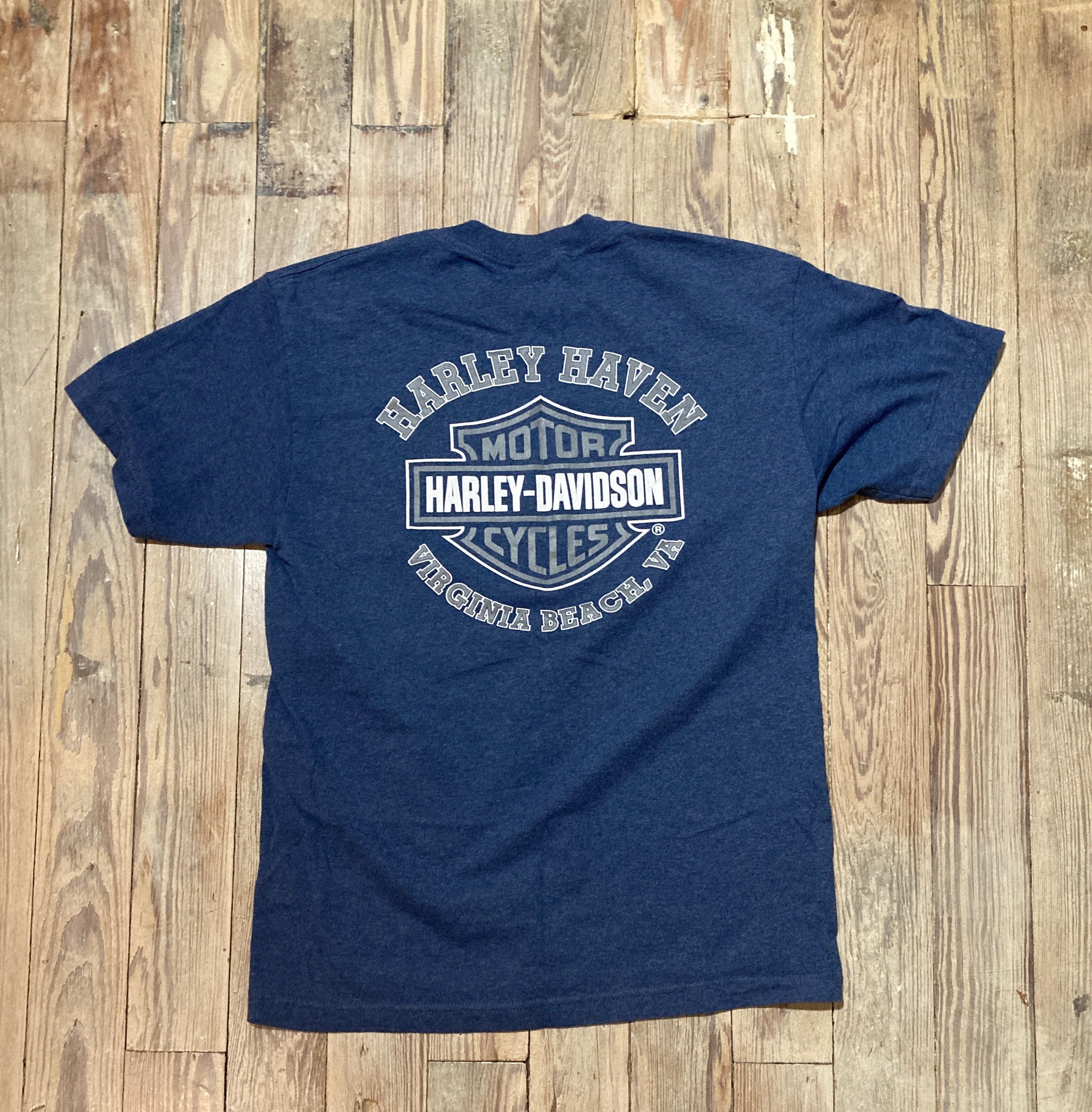Harley-Davidson バージニアビーチ Tシャツ Harley Davidson Virginia Beach Tee - Etsy