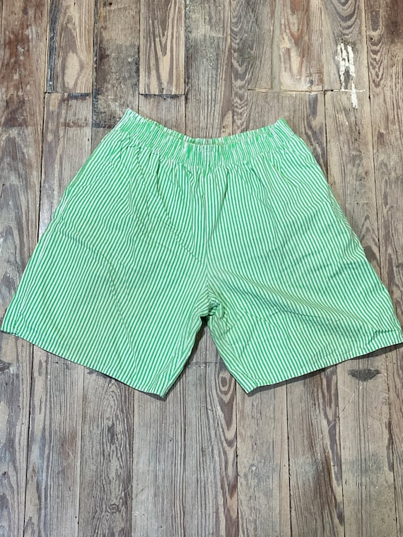 Striped cotton shorts - image 1