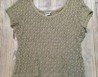 Strick Crop Top - Art Wear - Größe L