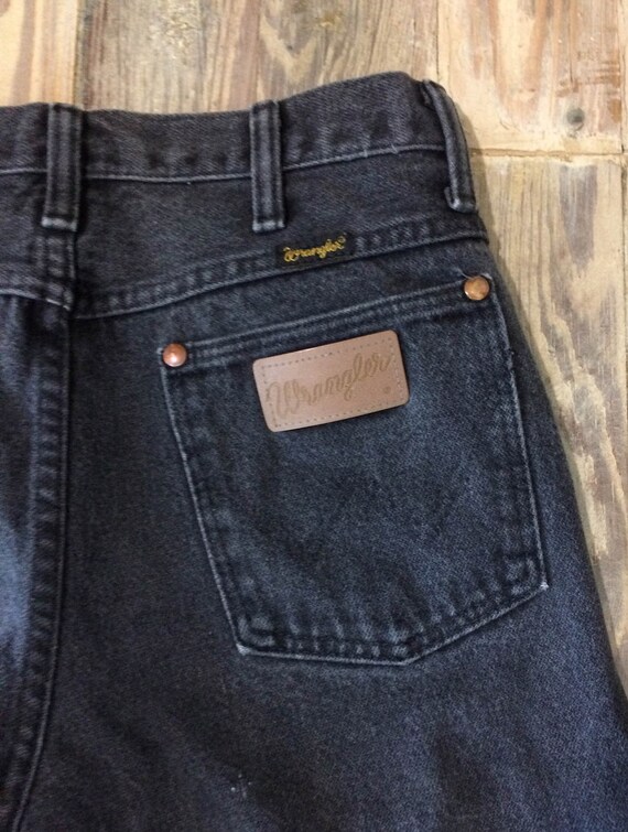 Pantalones Vaqueros De Wrangler Cortados Dobladillo Etsy