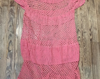 Crochet beach cover up