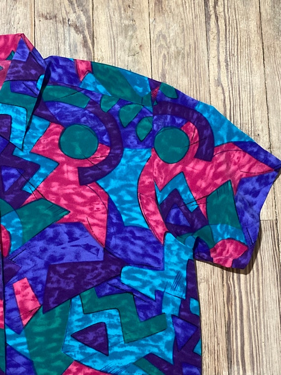 Vintage tropical patterned shirt - image 3