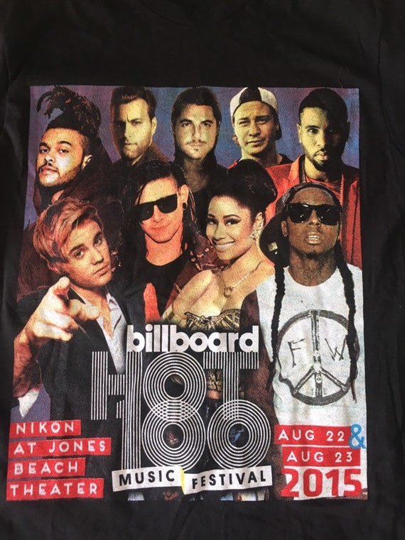 Repaired Billboard top 100 music festival tshirt