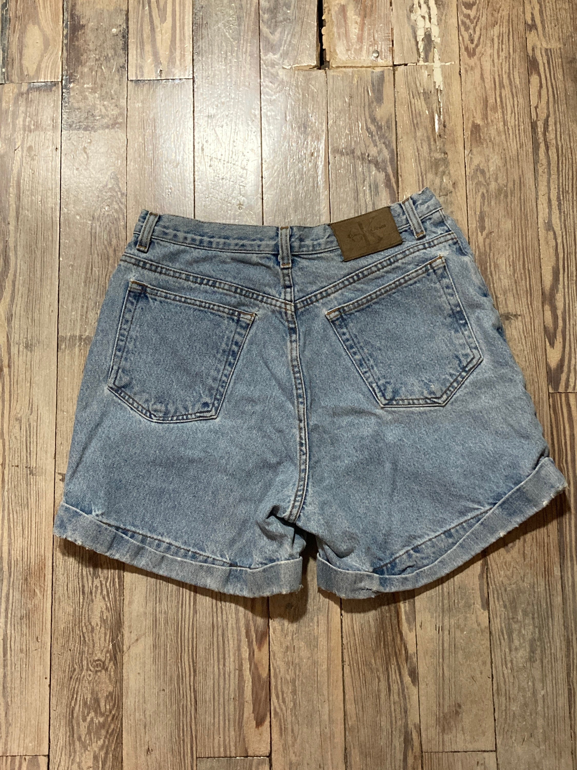Vintage Calvin Klein Jean Shorts - Etsy
