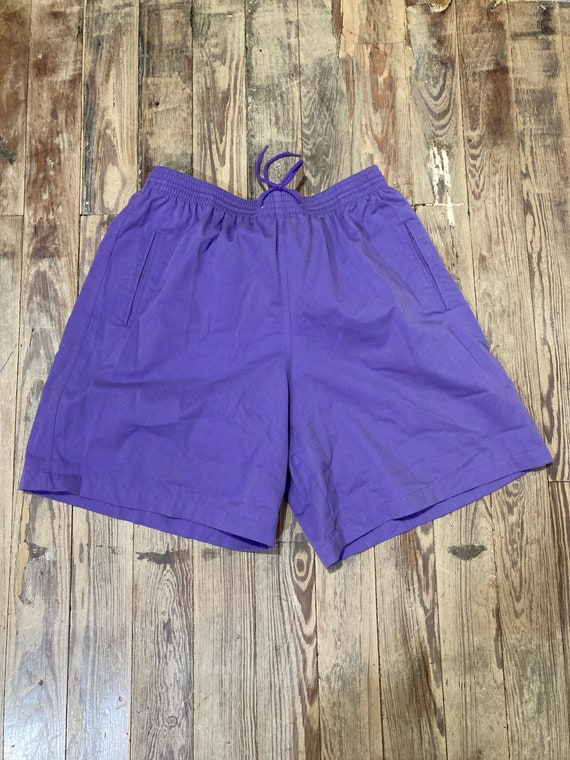 Elastic waist cotton shorts