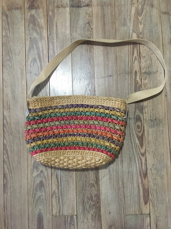 Woven wicker purse - image 1