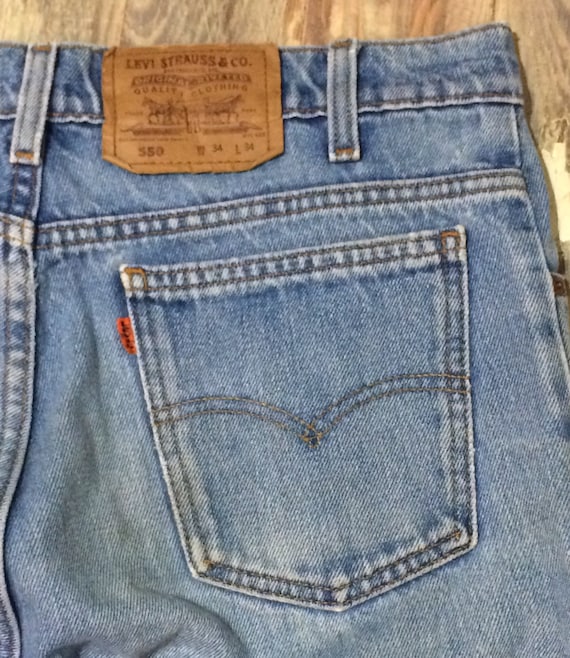 Levis 550 orange tabs | Etsy