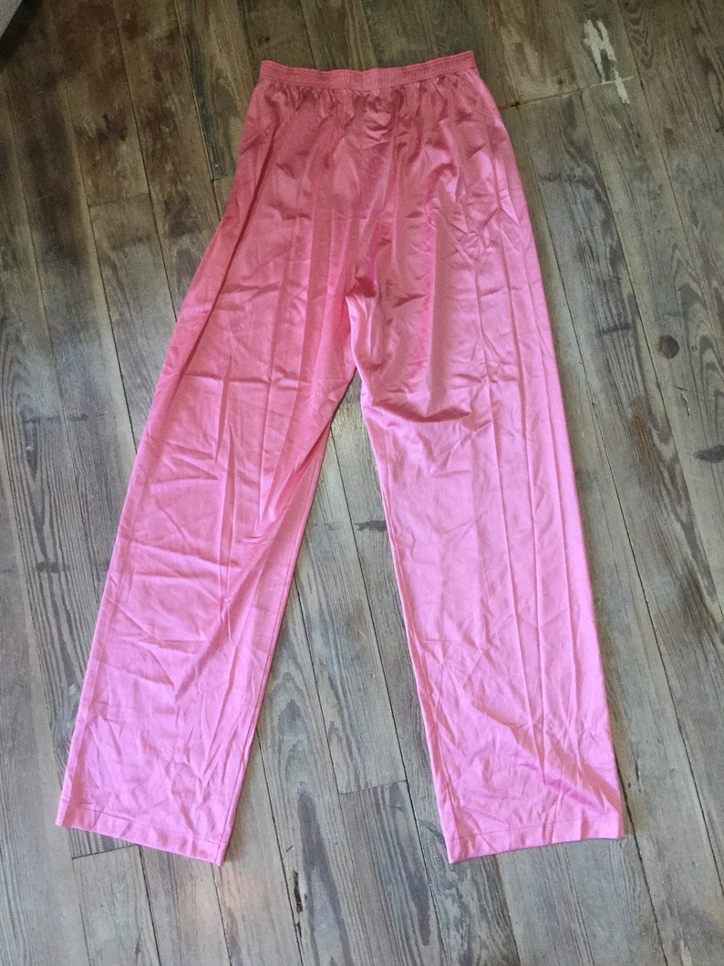 Vanity Fair Pink silky pants | Etsy