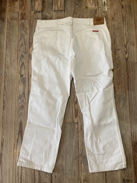 Vintage dickies white denim jeans - image 2