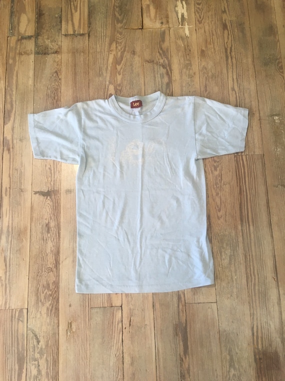 Faded LEE denim made in USA tee - image 1