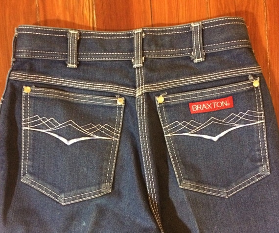 Vintage Braxton Distressed Stretch Denim Etsy