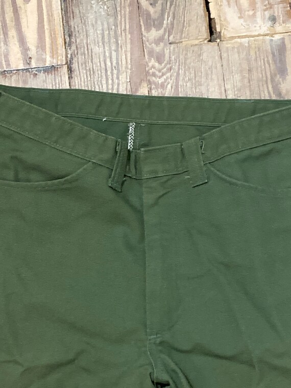 OOAK bell bottom Sears military pants - image 3