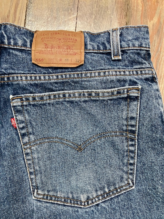 Levi's Red Tab 550 Raw Hem - Etsy
