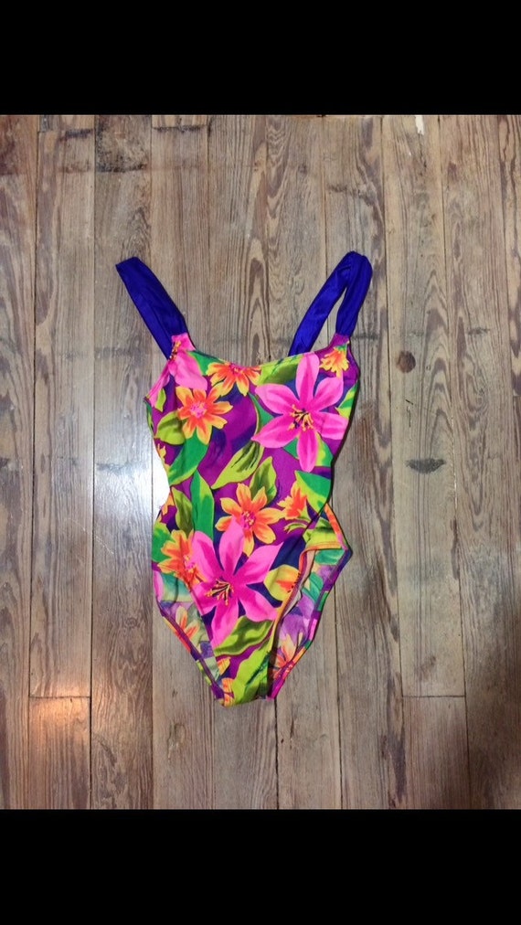 Floral print swim suit - image 1