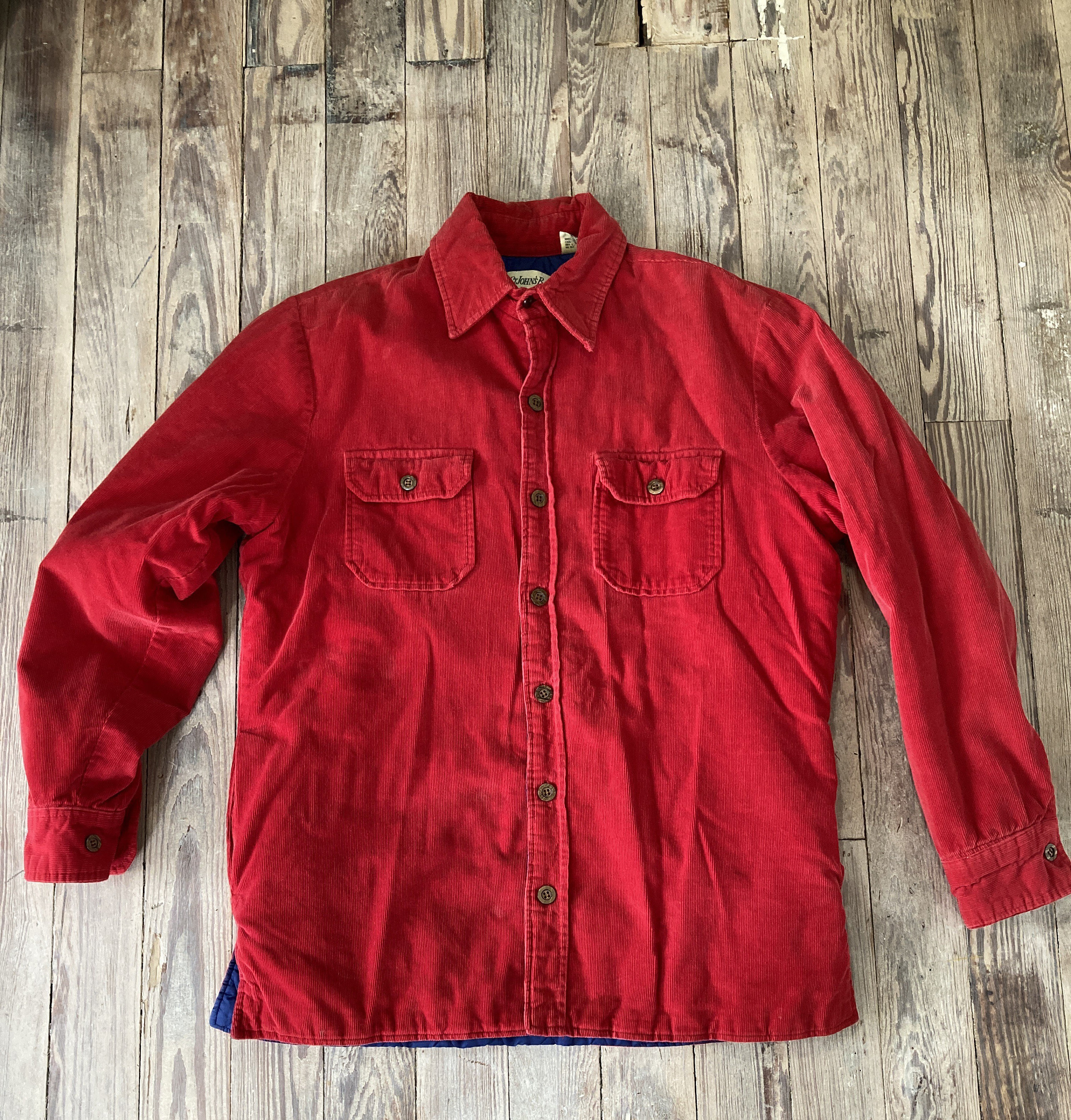 1990s Corduroy St. John's Bay Quilted Shirt - Etsy