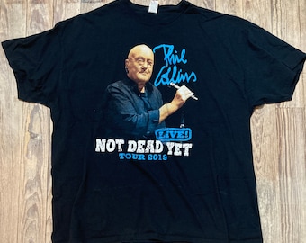 Repaired Phil Collins tour tee