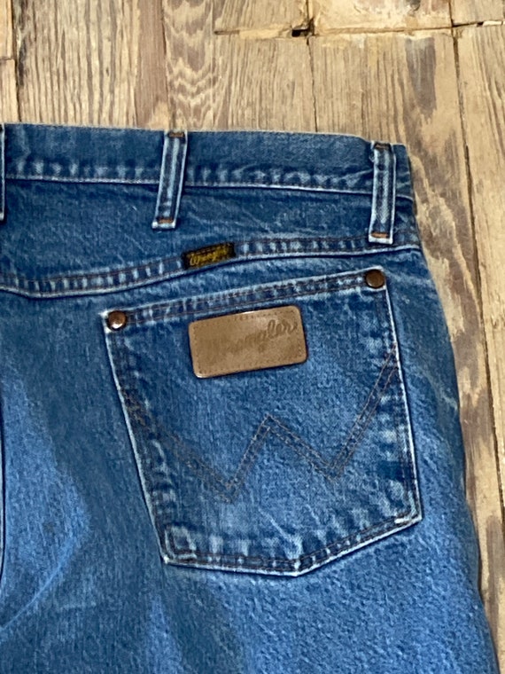 Vintage wrangler distressed denim - image 3