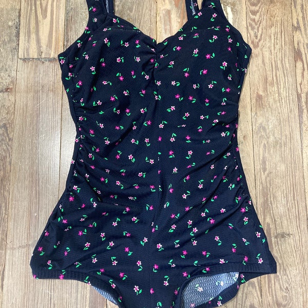 Flower pattern bathing suit