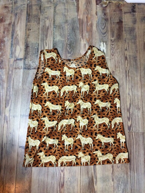 Zebra print tank - image 1